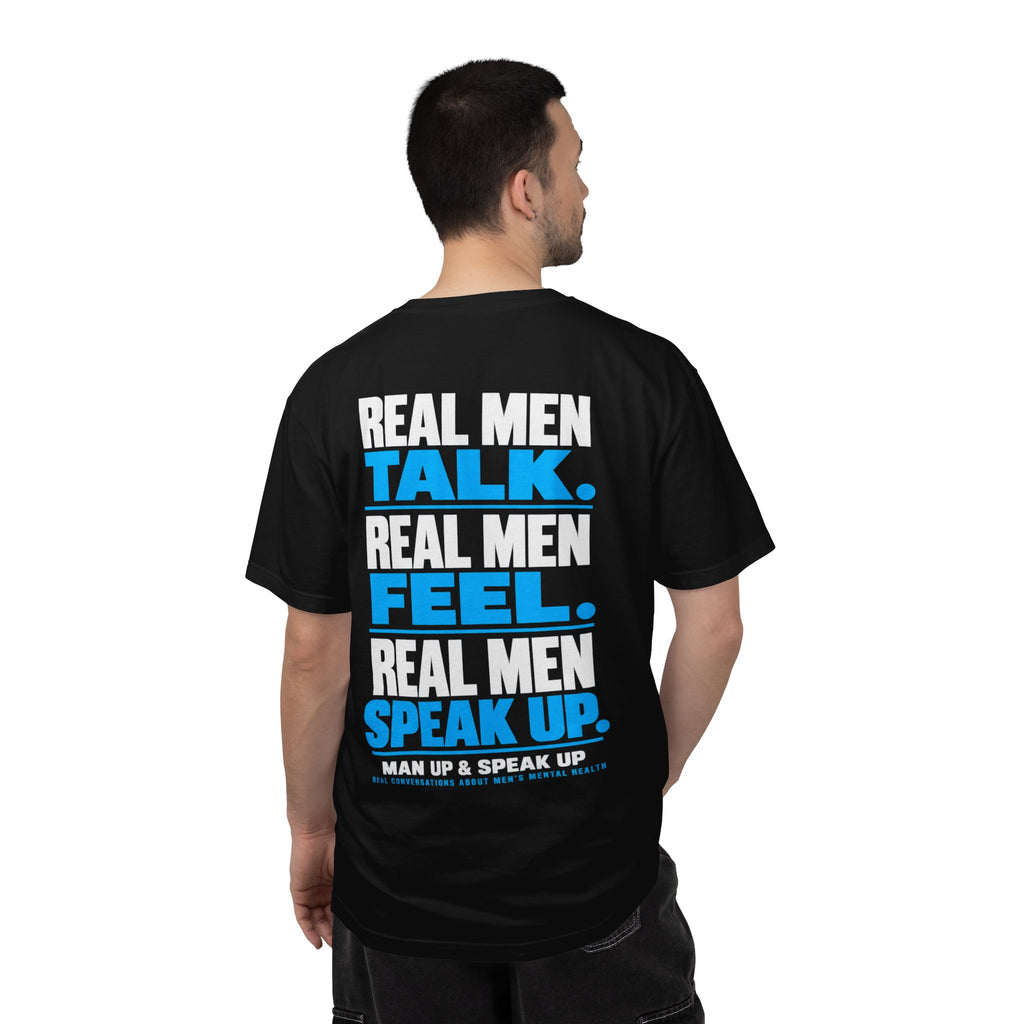 Man Up & Speak Up T-Shirt — Men’s Mental Health Awareness Tee