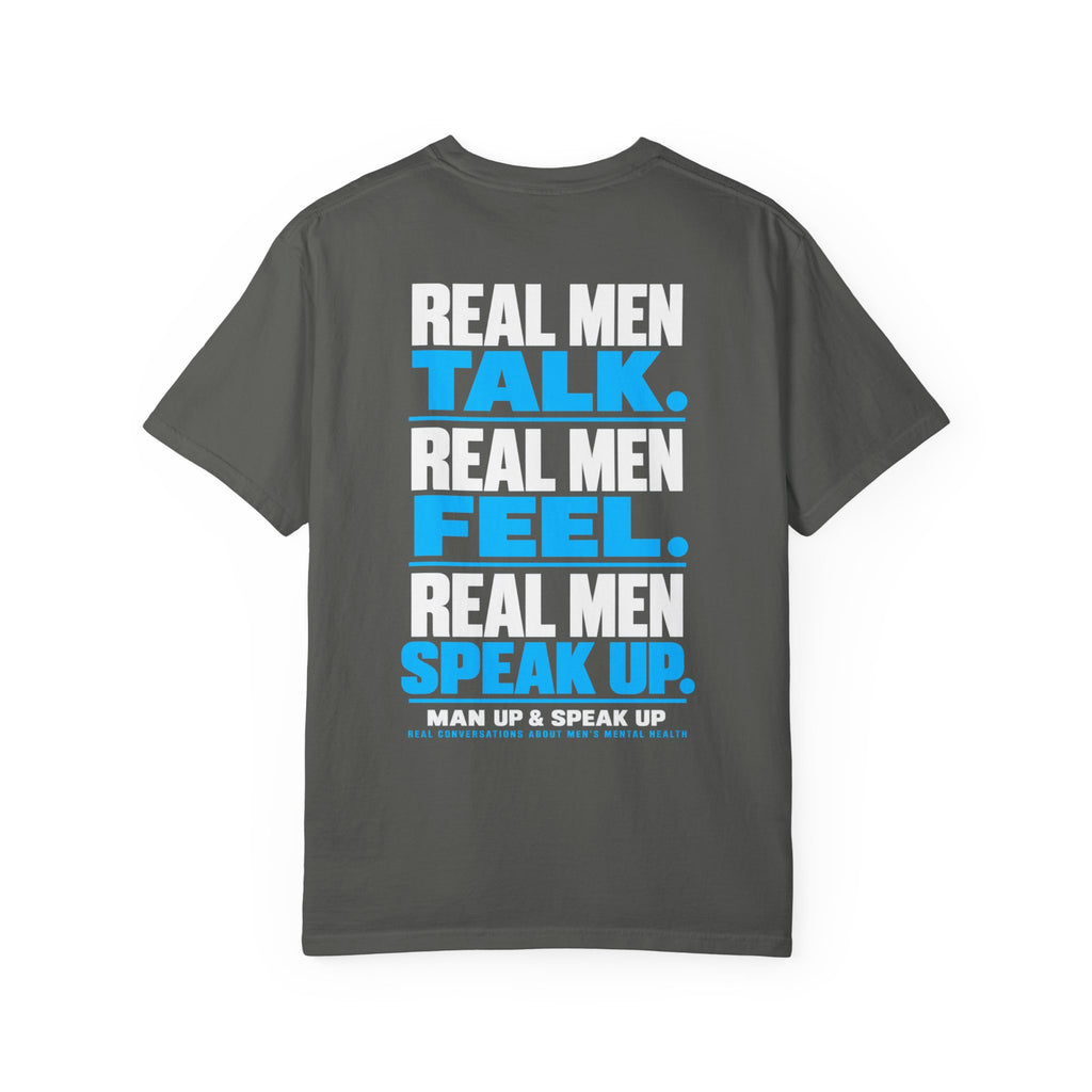 Man Up & Speak Up T-Shirt — Men’s Mental Health Awareness Tee